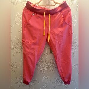 Figs Neon Pink Zamora jogger SP but fit XSP